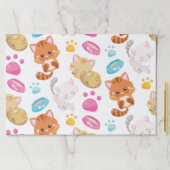 猫のパターン，かわいい猫，子猫，子猫，手 ペーパーパッド (インサイチュ)