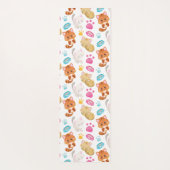 猫のパターン，かわいい猫，子猫，子猫，手 ヨガマット (裏面)