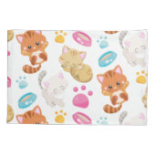 猫のパターン,かわいい猫,子猫,子猫,手 枕カバー (裏面)