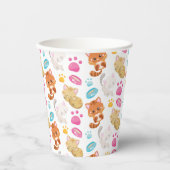 猫のパターン，かわいい猫，子猫，子猫，手 紙コップ (正面)