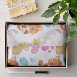 猫のパターン，かわいい猫，子猫，子猫，手 薄葉紙