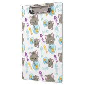 猫のパターン，かわいい猫，子猫，魚 クリップボード (左)