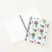 猫のパターン，かわいい猫，子猫，魚 ノートブック (内部)