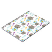 猫のパターン,かわいい猫,子猫,魚 ノートブック (左側)