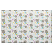 猫のパターン，かわいい猫，子猫，魚 ファブリック (ファットクウォーター)