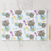 猫のパターン，かわいい猫，子猫，魚 ペーパーパッド (インサイチュ)