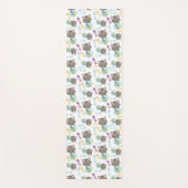 猫のパターン，かわいい猫，子猫，魚 ヨガマット (正面)