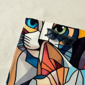 猫のパターン ビーチタオル (インサイチュ)