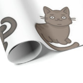 猫のパターン ラッピングペーパー (ロールコーナー)