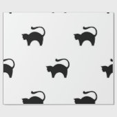 猫のパターン ラッピングペーパー (フラット)