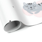 猫のパターン ラッピングペーパー (ロールコーナー)