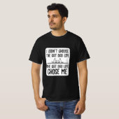 猫のパパに選ばれた人生 Tシャツ (正面フル)