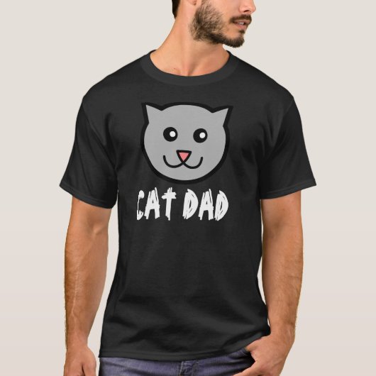 猫のパパのTシャツ Tシャツ (正面)