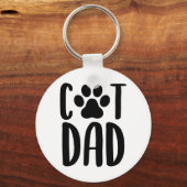 猫のパパキーチェーン キーホルダー (正面)