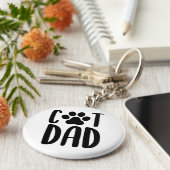 猫のパパキーチェーン キーホルダー (側面)