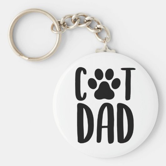 猫のパパキーチェーン キーホルダー (正面)