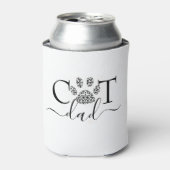 猫のパパポープリント 缶クーラー (缶正面)