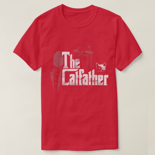 猫のパパ好きおもしろいのプレゼント Tシャツ (デザイン正面)