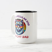 猫のパパ生活を猫のパパ生活を選ばなかった ツートーンマグカップ (正面左)
