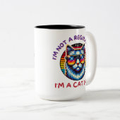 猫のパパ生活を猫のパパ生活を選ばなかった ツートーンマグカップ (正面右)