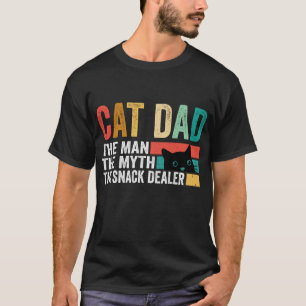 猫のパパ男の神話スナックディーラーレトロ Tシャツ