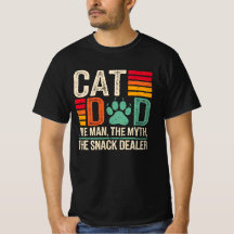 猫のパパ男の神話スナックディーラーTシャツ