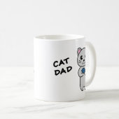 猫のパパ コーヒーマグ コーヒーマグカップ (正面右)
