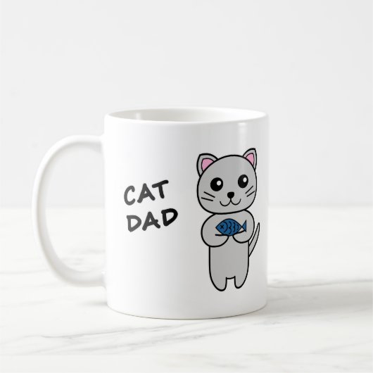 猫のパパ コーヒーマグ コーヒーマグカップ (左)
