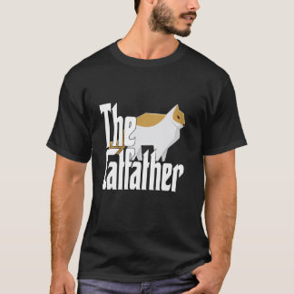 猫のパパ ネコのお父さん かわいい幾何学的な猫のお父さん Tシャツ