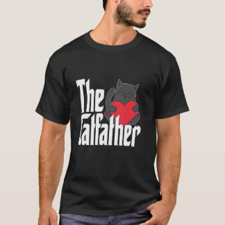 猫のパパ ネコファーザー かわいい黒猫のパパ キティ Tシャツ