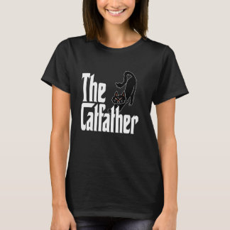 猫のパパ ネコファーザー かわいい黒猫のパパ キティ Tシャツ