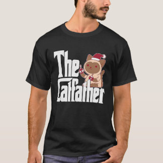 猫のパパ ネコファーザー クリスマス 猫おやじ キティ Tシャツ