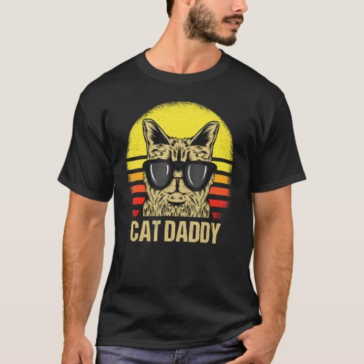 猫のパパ 父の日 Tシャツ (正面)