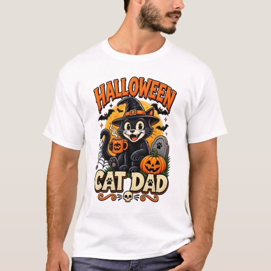 猫のパパ Tシャツ (正面)
