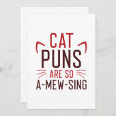 猫のパンチが鳴る サンキューカード (正面/裏面)