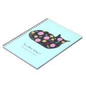 猫のパーソナライズされたノートに安全と思われる植物 ノートブック (左側)