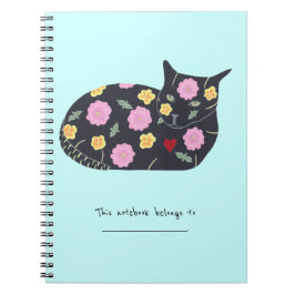 猫のパーソナライズされたノートに安全と思われる植物 ノートブック