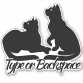 猫のパーソナライズされたパーソナライズされたデカール シール (正面)