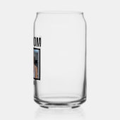 猫のパーソナライズされたママの写真 ガラス缶 (左)