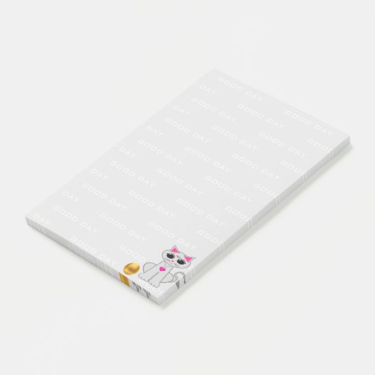 猫のパーソナライズされた漫画 ポストイット (アングル)