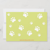 猫のパーティー誕生日招待状 招待状 (裏面)