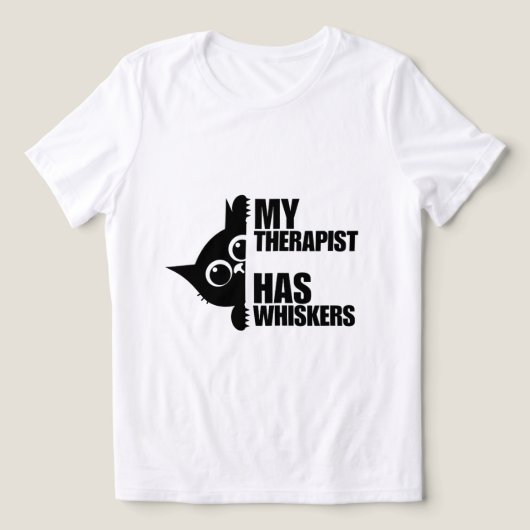 猫のヒーラーおもしろTシャツ トライブレンドＴシャツ (デザイン正面)