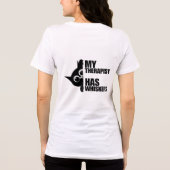 猫のヒーラーおもしろTシャツ トライブレンドＴシャツ (裏面)