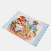 猫のビクトリアン格好をした ドアマット (アングル)