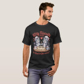 猫のビスケット焼き 猫用おやつを練ってあなたに Tシャツ (正面フル)