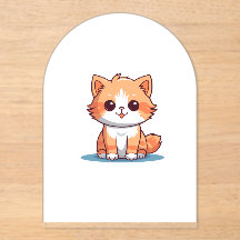 猫のビニールステッカー | ラップトップ用デコール