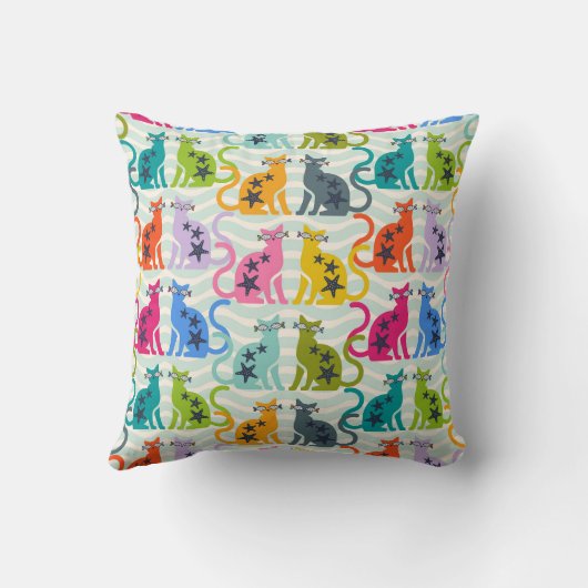 猫のビーチ クッション (裏面)