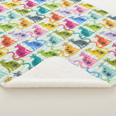 猫のビーチ シェルパブランケット (3/4)