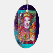 猫のピアス/ベネチアン仮面 セラミックオーナメント (右)