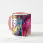 猫のピアス/ベネチアン仮面 マグカップ (正面左)